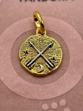 Pandora Gold-Plated Arrows & Constellation Medallion Dangle Charm 363365C01